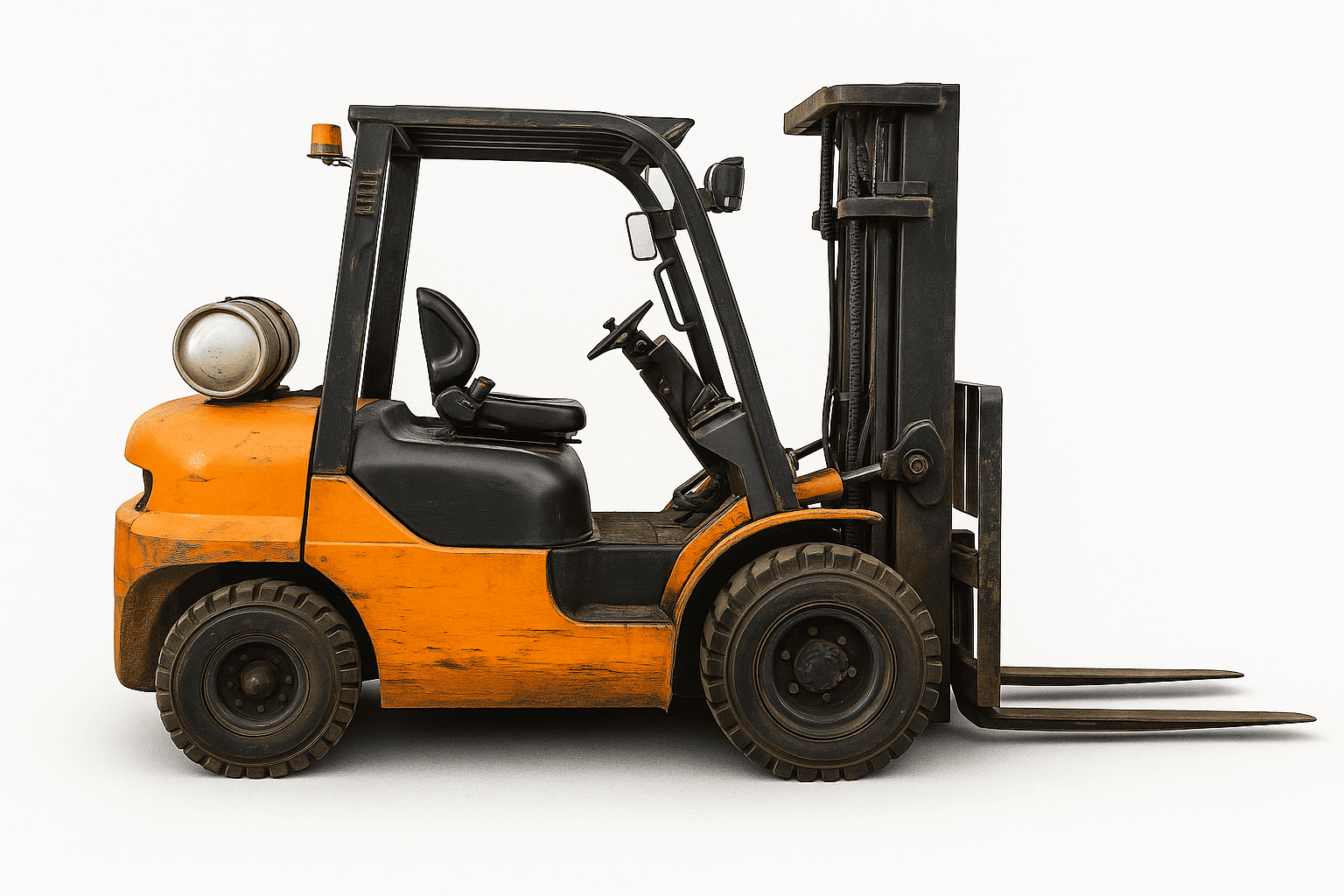 Industrial Forklift 6,000 lbs, Dual Fuel