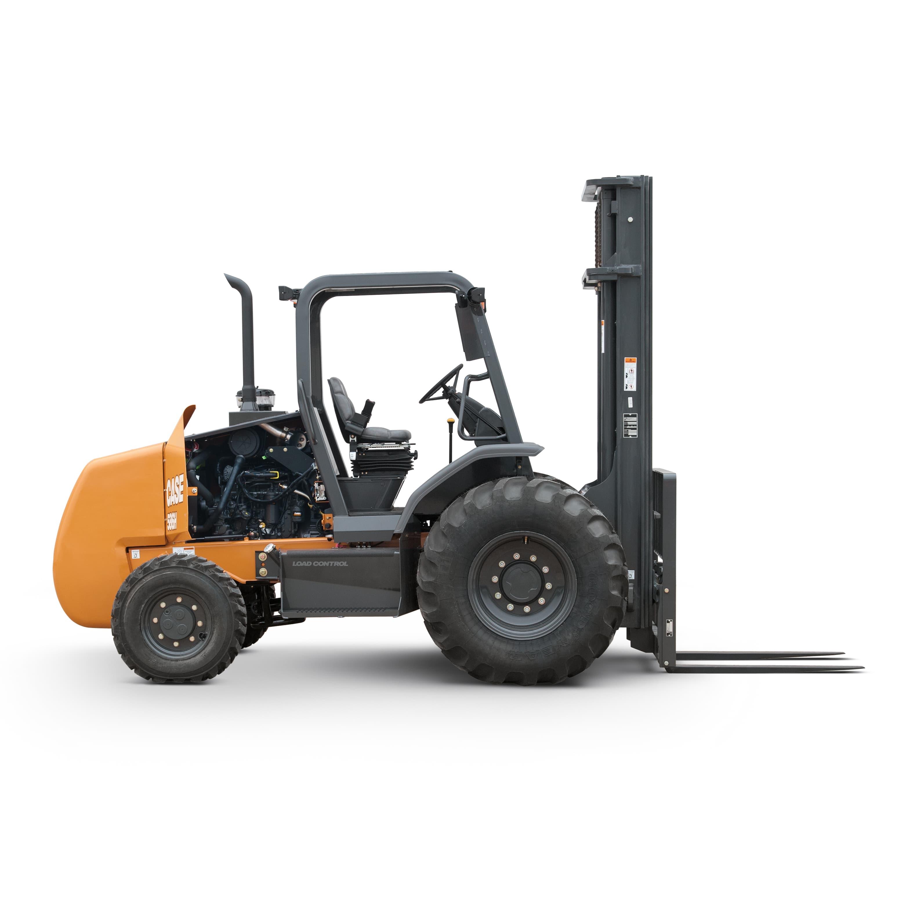 6,000 lb., Straight Mast Rough Terrain Forklift, 21-29 ft., 2WD or 4WD