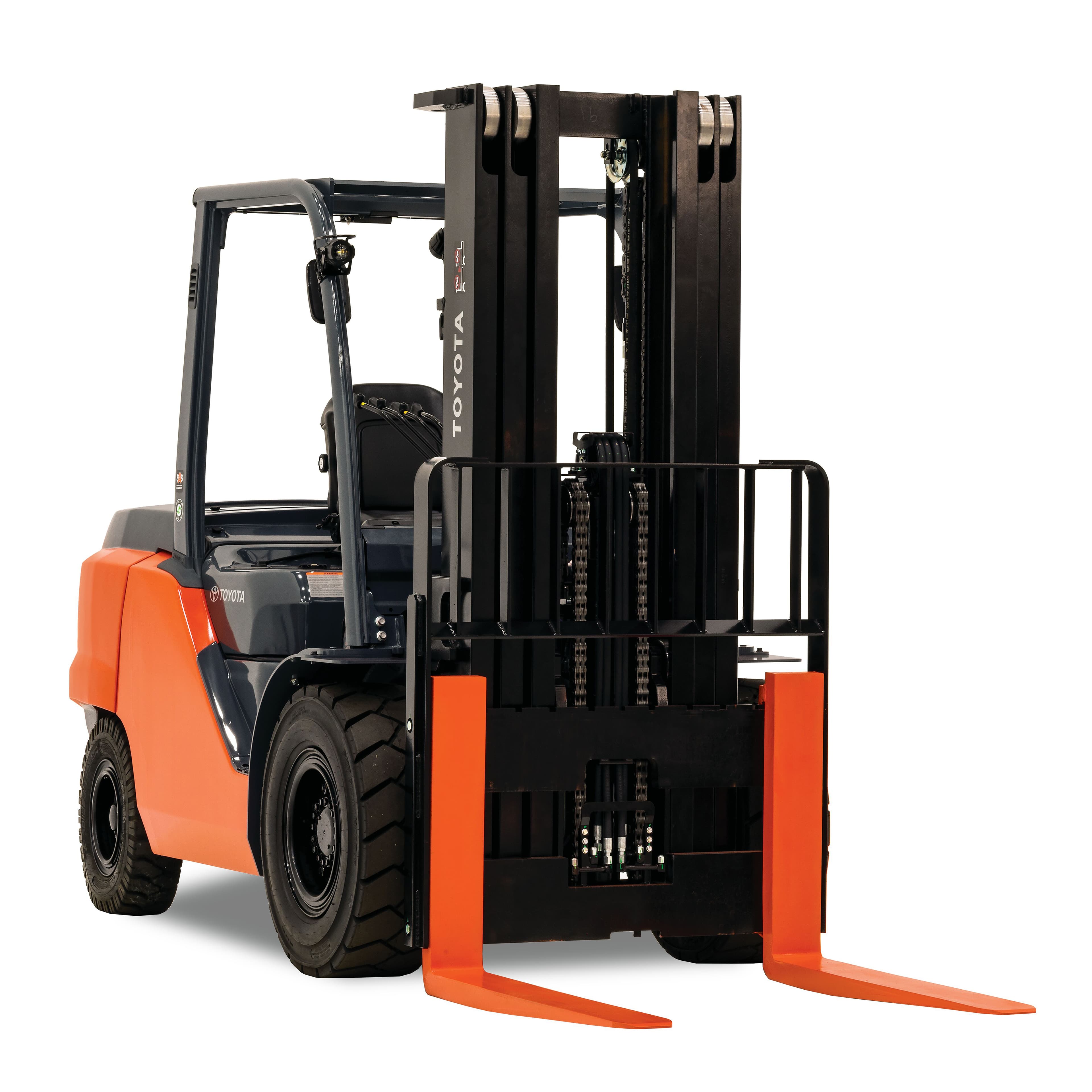 8,000 lb. Gas/LP Warehouse Forklift, Pneumatic Tires